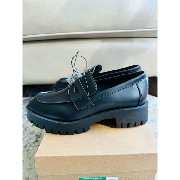 STEVE MADDEN NWB Black Lug Loafer - Picture 5 of 10